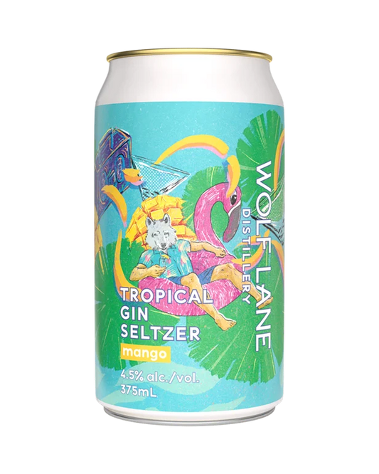 Wolf Lane Tropical Gin & Mango Seltzer 375Ml - Pack Of 24