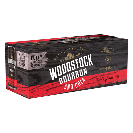 Woodstock Bourbon & Cola 4.8% 375Ml - Pack Of 30