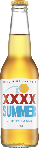 Xxxx Summer Bright Lime Lager Bottles 330Ml - Pack Of 24